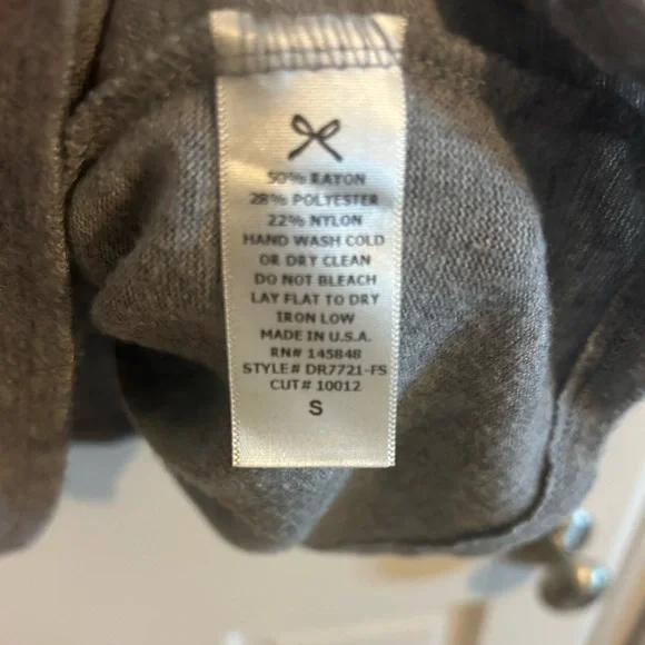 EVERLY | gray cowl neck lightweight short sweater dress - Picture 4 of 4